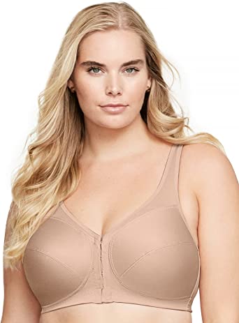 Glamorise Women's MagicLift Front Close Posture Back Support Bra #1265