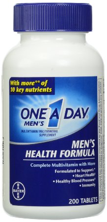 One-A-Day Multivitamin Mens Health Formula  200 Tablet  Bottle