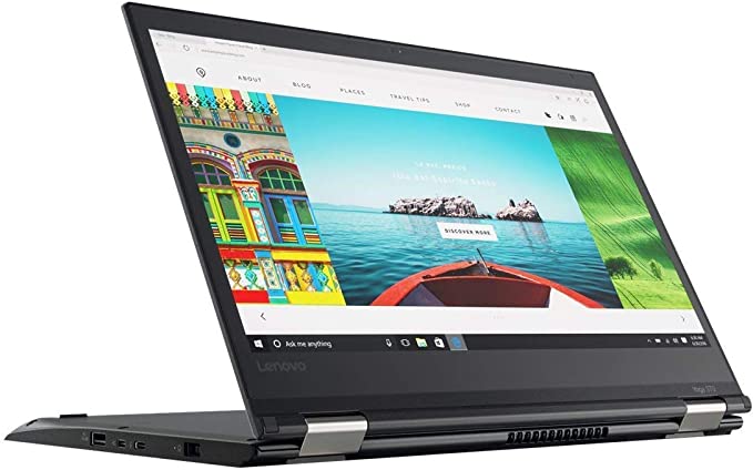 Lenovo ThinkPad Yoga 370 Touch Laptop with Intel Core i5-7300U, 16GB DDR4 RAM, 256GB SSD - 13.3 inches - Black - 20JH002AUS (Renewed)