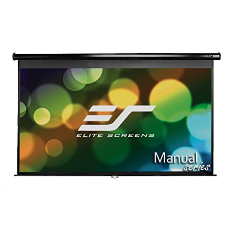 Elite Screens Manual, 135-inch 16:9, Pull Down Projection Manual Projector Screen with Auto Lock, M135UWH2