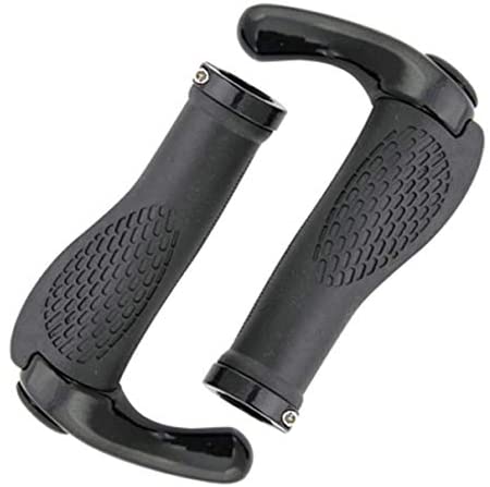 CLISPEED 1 Pair Bike Grips Soft Ox Horn Shape Non Slip Mountain Bicycle Handle Bar Grip Cover for Cycling Mountain Bicycles Accessories