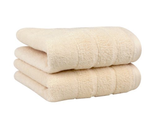 Luxury Hand Towel 2-Pack, Made in the USA with 100% Cotton from Africa – Made Here by 1888 Mills, Ivory