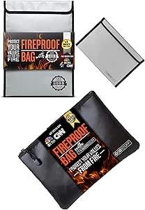 Fireproof Pouch, Bag, and Envelope, Tripple Pack