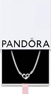 Pandora Moments Studded Chain Necklace - Infinity Necklace - Stunning Women's Jewelry - With Gift Box