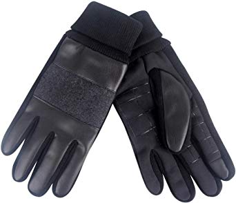 Dockers Men's Leather Gloves with Smartphone Capacitive Touchscreen Compatibility