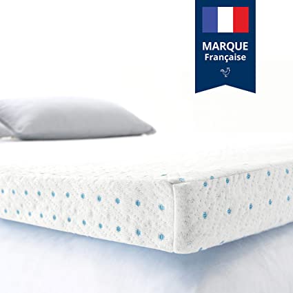 ViscoSoft - Surmatelas 140 x 190 Gel, Surmatelas Rafraichissant Memoire de Forme 5cm, Effet Frais et Relaxant, Housse Bambou Lavable & Amovible, Surmatelas Gel Confort Moelleux (140 x 190 x 5 cm)