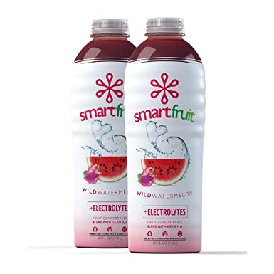 Smartfruit Wild Watermelon + Electrolytes, 100% Real Fruit Purée, Non-GMO, No Additives, Vegan - 48 Fl. Oz