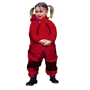 TUFFO Muddy Buddy Rain Suit, Red, 24 Months
