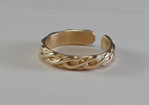 14k gold filled toe ring twisted wire 14/20