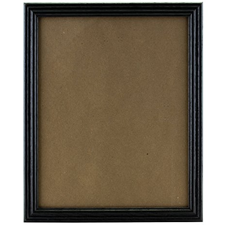 Craig Frames 200ASHBK 16 by 24-Inch Picture Frame, Wood Grain Finish, .75-Inch Wide, Black