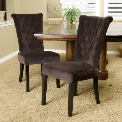 Paulina Chocolate Brown Dining Chairs (Set of 2)