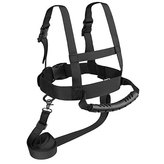 Odoland Kids Ski Harness and Snowboard Harness, Training Harness with Removable Leash and Easy Lift Handle - Speed Control Teaching - Perfect for Beginners