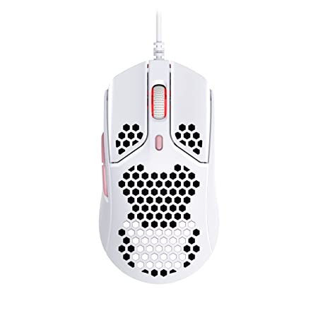 HyperX Pulsefire Haste – Gaming Mouse – Ultra Lightweight, 60g, Hex Design, Honeycomb Shell, Hyperflex Cable, Up to 16000 DPI, 6 Programmable Buttons (4P5E4AA)