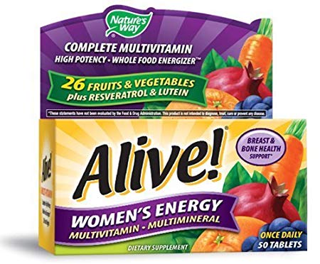 Alive Women's Energy Multivitamin Multimineral 50 Tablets 2 Pack