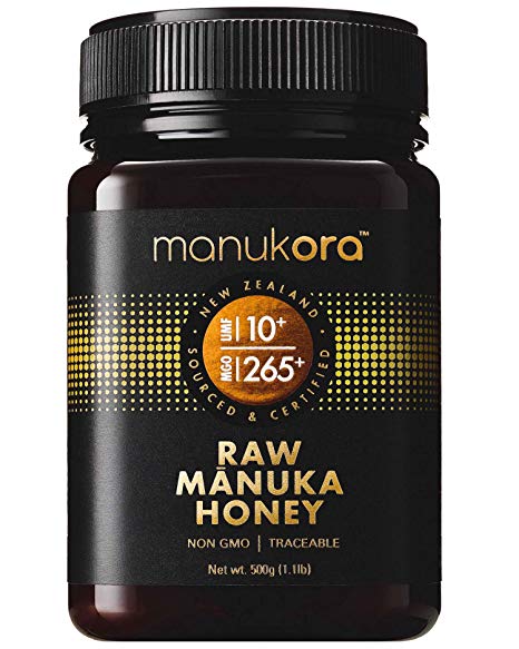 Manukora UMF 10 /MGO 265  Raw Mānuka Honey (500g/1.1lb) Authentic Non-GMO New Zealand Honey, UMF & MGO Certified, Traceable from Hive to Hand