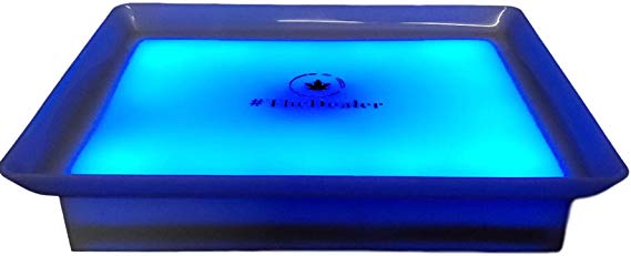 Rolling Tray - LED Light up-with Custom Carrying case and Multifunction Remote for Custom LED Experience - Full Size Tray