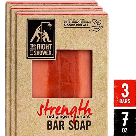 The Right To Shower Bar Soap, Strength, 7 oz, Pack of 3