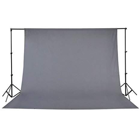 Gray Muslin Backdrop 100% Cotton Photography Background Photo Studio 10 x 10ft