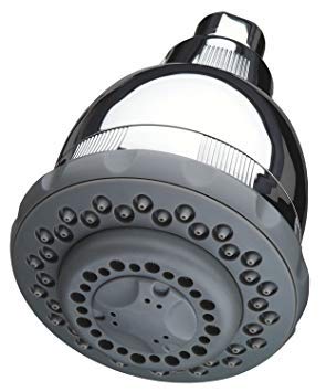 Culligan WSH-C125 Wall-Mounted Filtered Shower Head with Massage, Chrome Finish. Premium Pack