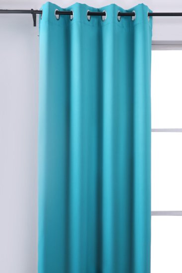 Deconovo Turquoise Thermal Insulated Blackout Panel Curtains 52 By 84 Inch1 Panel