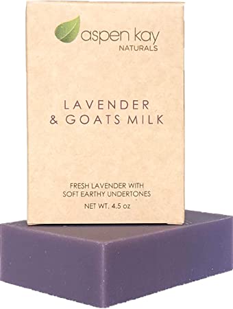 Lavender Goats Milk Soap Bar. 100% Natural and Organic Soap. Loaded With Organic Skin Loving Oil. This Soap Makes a Wonderful and Gentle Face Soap or All Over Body Soap. For Men, Women, Teens and Babies. GMO Free - Chemical Free - Preservative Free. Each Bar Is Handmade By Our Artisan Soap Maker. 4 oz Bar.