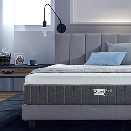 BedStory 12 Inch Gel Memory Foam Mattress Twin, Bamboo Charcoal Infused Breathable Bed Mattress CertiPUR-US Certified Foam, 10-Year Warranty