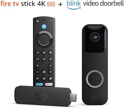 All-new Amazon Fire TV Stick 4K Max bundle with Blink Video Doorbell