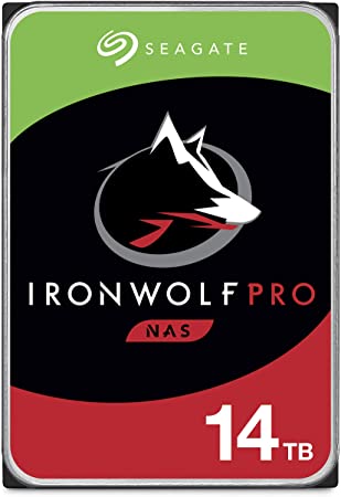 Seagate IronWolf Pro 14TB NAS Internal Hard Drive HDD – CMR 3.5 Inch SATA 6Gb/s 7200 RPM 256MB Cache for RAID Network Attached Storage, Data Recovery Service – Frustration Free Packaging (ST14000NE0008)