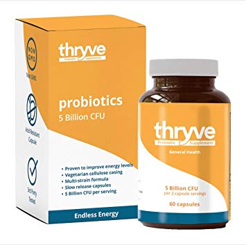 Thryve Inside General Health Probiotic - 5 Billion CFU per 2 Capsule Servings - Helps with Weight Management, Immune Health, Better Digestion & General Health
