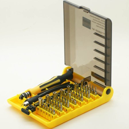 45 in 1 Professional Openning Tool Precison Screwdriver Kit Set with Tweezers & Extension Bar