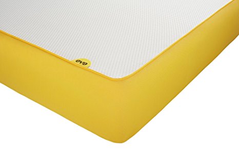 Eve EU King Mattress, 200 x 160 x 25 cm - White/Yellow