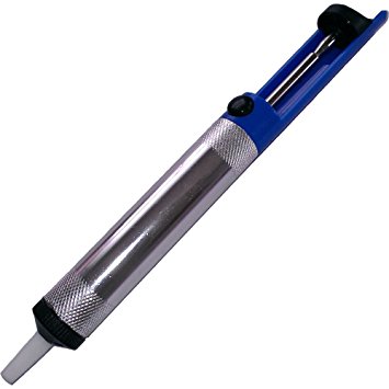 Whatnot Widgets DSP01B Premium Desoldering Pump Tool Featuring High Compression Metal Plunger Tube & Teflon Nozzle Vacuum Sucker