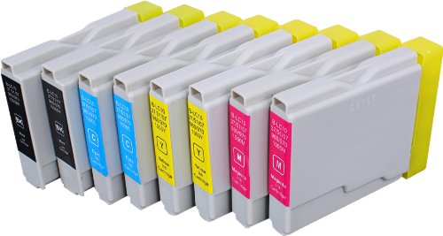 Blake Printing Supply  8 Pack Compatible Ink Cartridge Replacement for Brother LC-51  LC51 2 Black 2 Cyan 2 Magenta 2 Yellow
