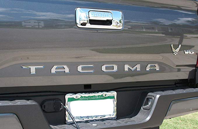BDTrims | Tailgate Plastic Letters Inserts fits 2016-2019 Tacoma Models (Chrome)