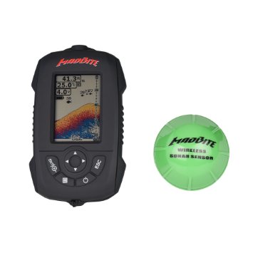 MadBite FX3000 Fish Finder with Wireless Sonar Sensor, Sunlight Readable Color LCD Screen - Portable, Floats, Water Resistant, Finds Fish Faster