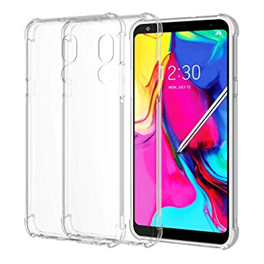 [2 Pack] LG Stylo 5 Case, SPARIN Soft Nature TPU LG Stylo 5 Clear Case with Precise Cut-Out/Camera Protection/Scratch Resistance/Anti Watermark