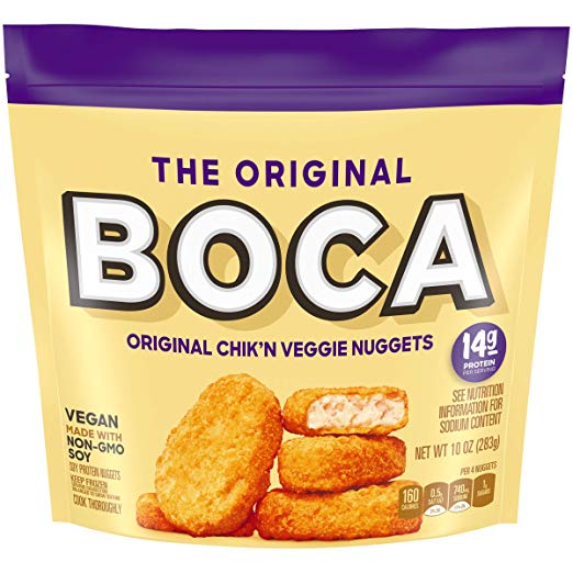 BOCA Chik'n Veggie Nuggets Made with non-GMO Soy, 10 oz Bag
