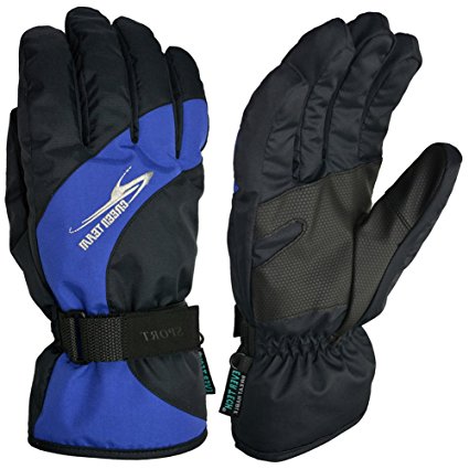 Outray Men's Winter Warm Polyester Thinsulate Waterproof Ski Gloves