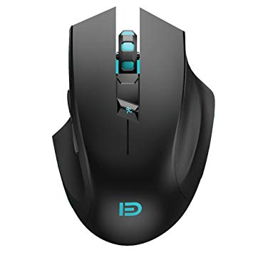 Wireless Gaming Mouse,FOME I720 Ergonomic Right-handed Design Noiseless Buttons Precise positing Optical Wireless Gaming Mouse DPI 1000/1600/2400 with Windows MAC Black?