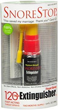 SnoreStop Extinguisher Throat Spray [120] 0.40 oz (Pack of 4)