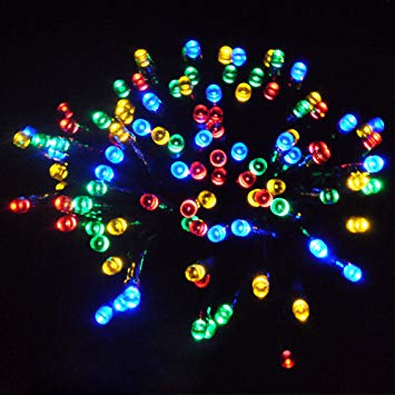 JnDee™ Safe Voltage 100/200/300/400/500 Bright LEDs 10M/20M/30M/40M/50M String Fairy Lights for Christmas Tree Party Wedding Events (8 Operation Modes) (500 LED 50M, Multi Colours(RGBY))