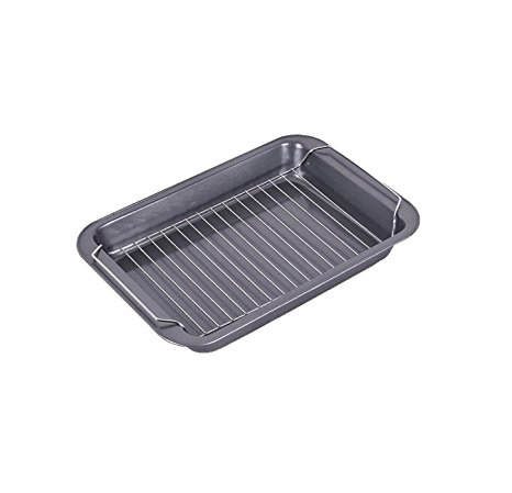 Non Stick Baking Dish Barbecue Plate and Stainless Steel Cooling Rack Set
