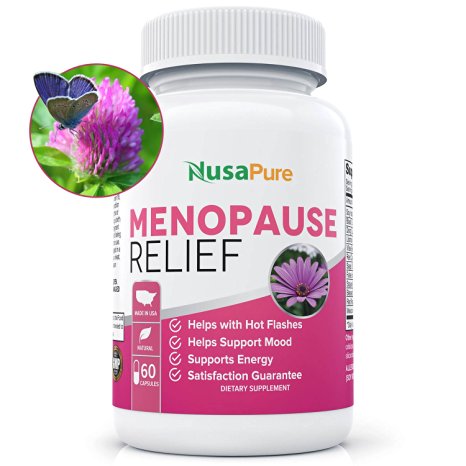 Menopause Supplements for Hot Flash Relief: Black Cohosh and All Natural Ingredients: Perimenopause Supplements: Menopause Relief; Reduce Hot Flashes and Night Sweats: 60 Capsules