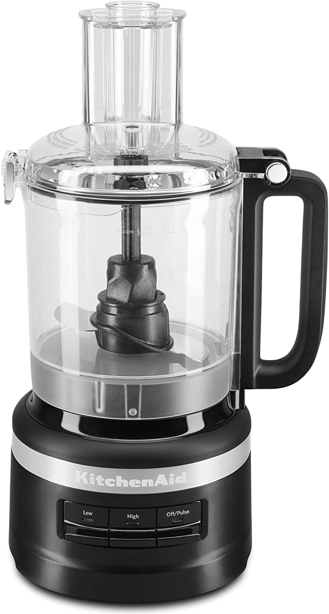 KitchenAid KFP0918BM Easy Store Food Processor, 9 Cup, Black Matte