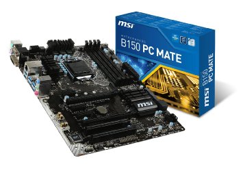 MSI Intel Skylake B150 LGA 1151 DDR4 USB 3.1 ATX Motherboard (B150 PC Mate)