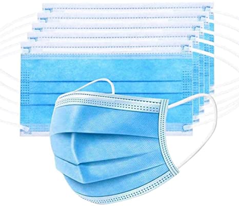 Ships from Canada- Pack of 100 Disposable Face Masks, 3-Ply, Ear Loop -Ships from Canada - in Stock