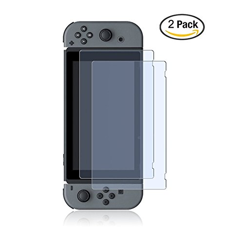 Nintendo Switch Glass Screen Protector, ZeroLemon Nintendo Switch 0.25mm Tempered Glass Screen Protector for Nintendo Switch 2017 (2-Pack)