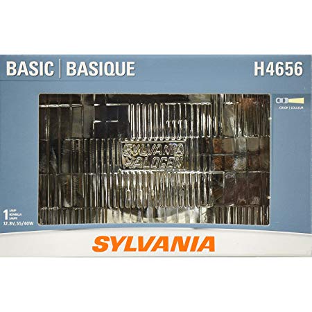 SYLVANIA H4656 Basic Halogen Sealed Beam Headlight 100x165, (Contains 1 Bulb)