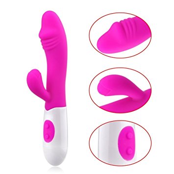 Sekmet G-Spot Vibrator, 30-Frequency Vibration Double Vibrating Rabbit Vibrator Adult Sex Toy for Women Female Couples Silent and Smooth (Thread)