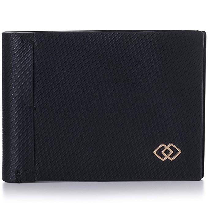 Alpine Swiss Double Diamond Mens RFID Slim Bifold